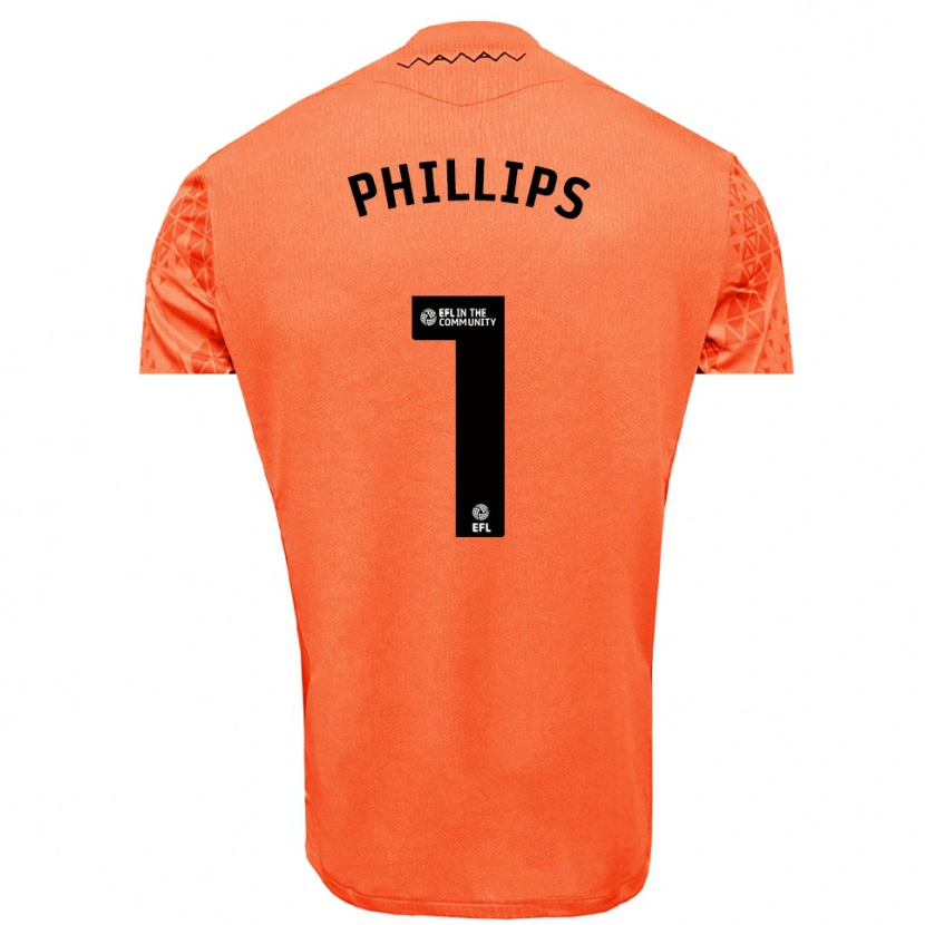 Danxen Herren Jack Phillips #1 Trikot Orange Schwarz Torwarttrikot 2025/26 Österreich