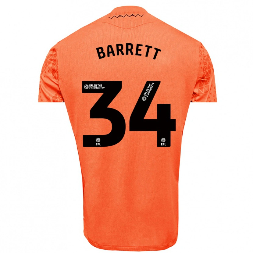 Danxen Herren Killian Barrett #34 Trikot Orange Schwarz Torwarttrikot 2025/26 Österreich
