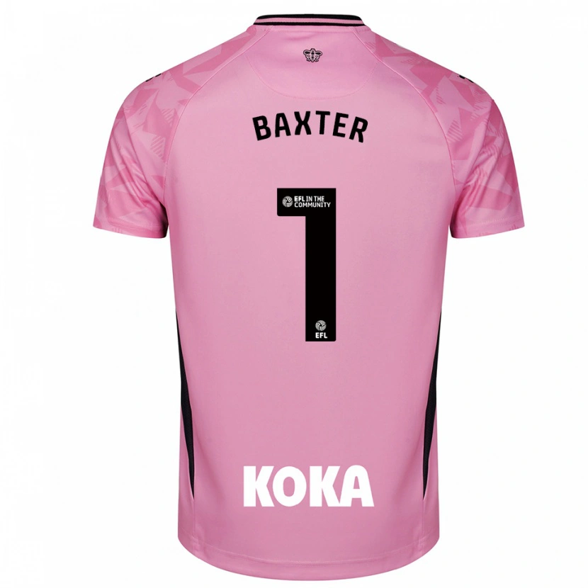 Danxen Herren Nathan Baxter #1 Trikot Hellpink Schwarz Torwarttrikot 2025/26 Österreich
