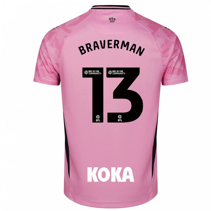 Danxen Herren Zack Braverman #13 Trikot Hellpink Schwarz Torwarttrikot 2025/26 Österreich