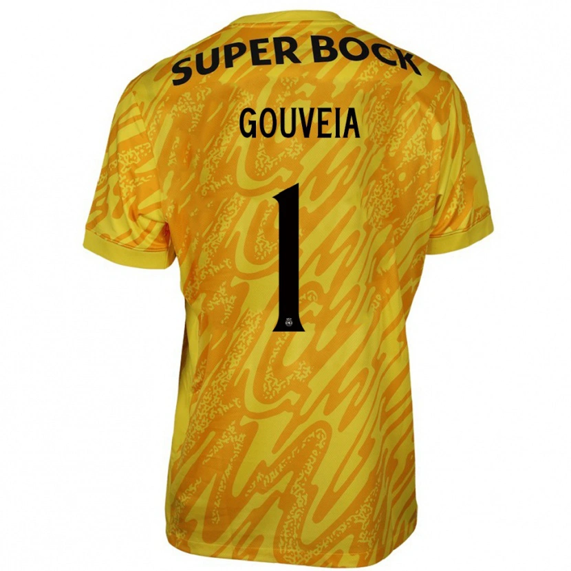 Danxen Herren Miguel Gouveia #1 Trikot Gelb Orange Torwarttrikot 2025/26 Österreich