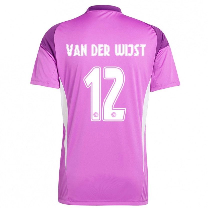 Danxen Herren Giovanni van der Wijst #12 Trikot Hellviolett Weiß Torwarttrikot 2025/26 Österreich