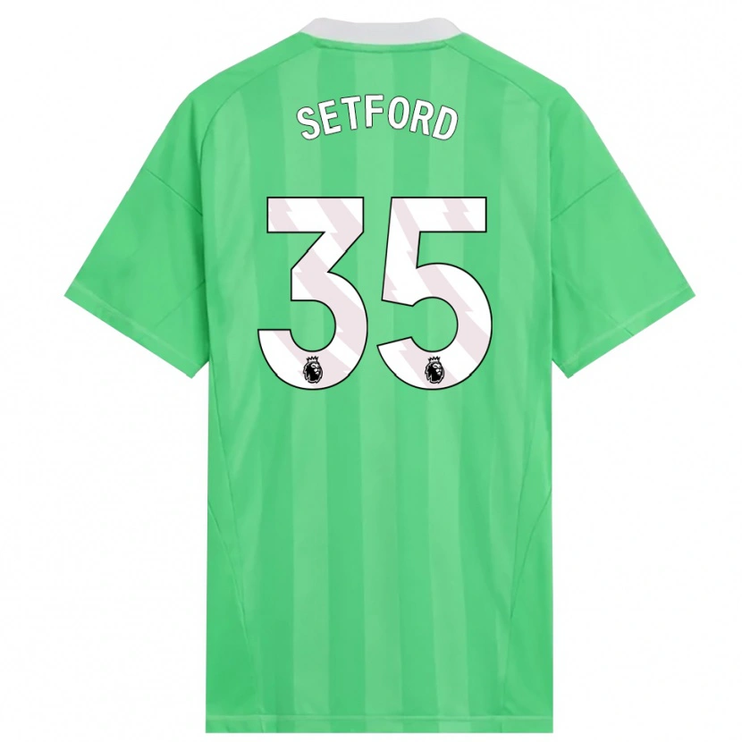 Danxen Herren Tommy Setford #35 Trikot Hellgrün Weiß Torwarttrikot 2025/26 Österreich