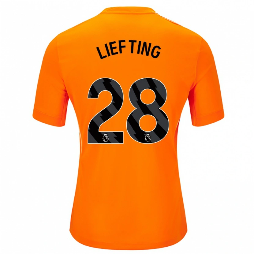 Danxen Herren Femke Liefting #28 Trikot Orange Schwarz Torwarttrikot 2025/26 Österreich