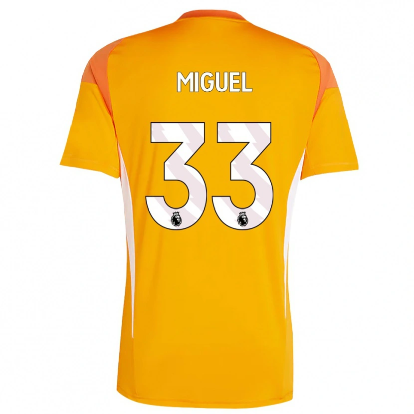 Danxen Herren Carlos Miguel #33 Trikot Orange Weiß Torwarttrikot 2025/26 Österreich