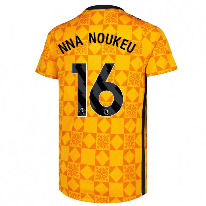 Danxen Herren Blondy Nna Noukeu #16 Trikot Gelb Schwarz Torwarttrikot 2025/26 Österreich