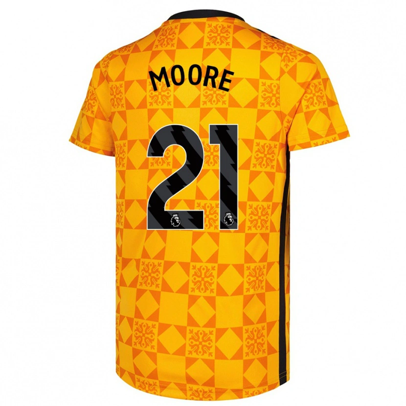 Danxen Herren Simon Moore #21 Trikot Gelb Schwarz Torwarttrikot 2025/26 Österreich