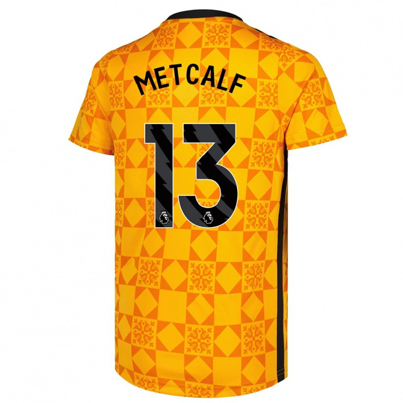 Danxen Herren Ben Metcalf #13 Trikot Gelb Schwarz Torwarttrikot 2025/26 Österreich
