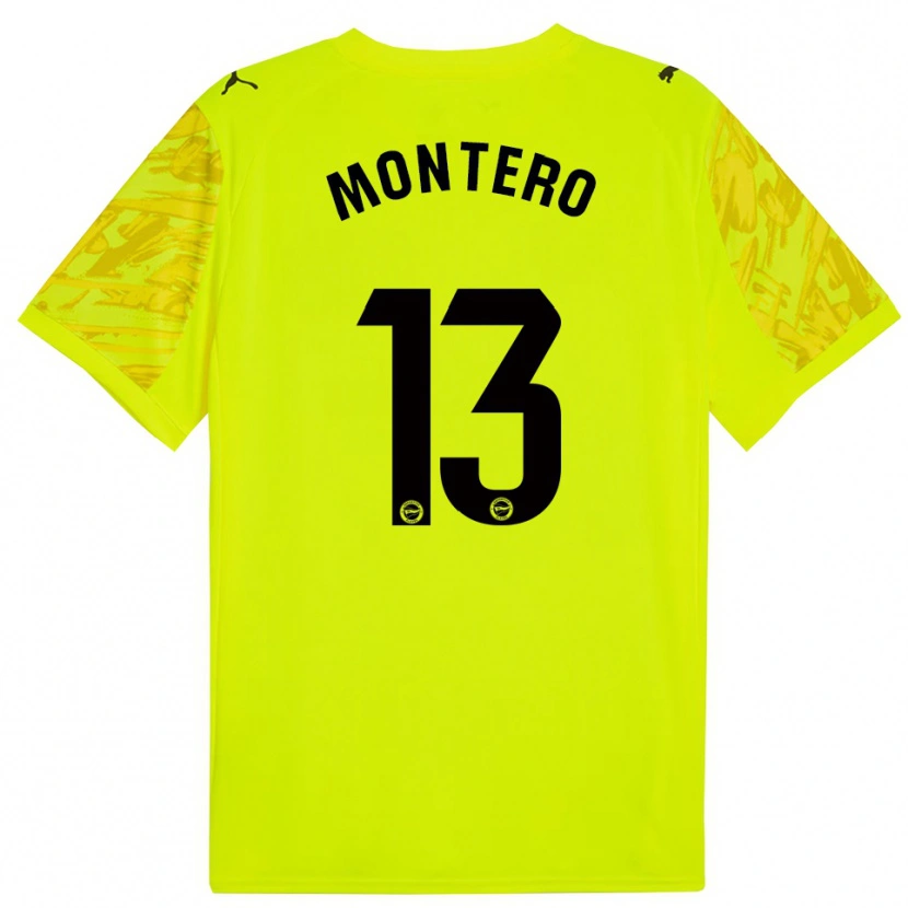 Danxen Herren Rubén Montero #13 Trikot Gelb Schwarz Torwarttrikot 2025/26 Österreich