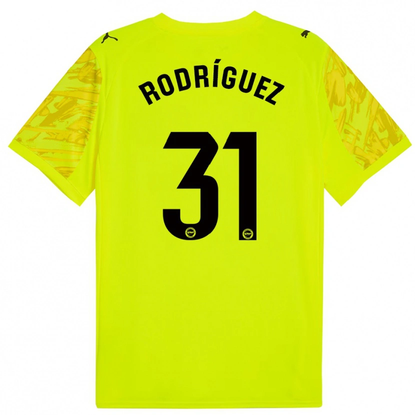 Danxen Herren Adrián Rodríguez #31 Trikot Gelb Schwarz Torwarttrikot 2025/26 Österreich