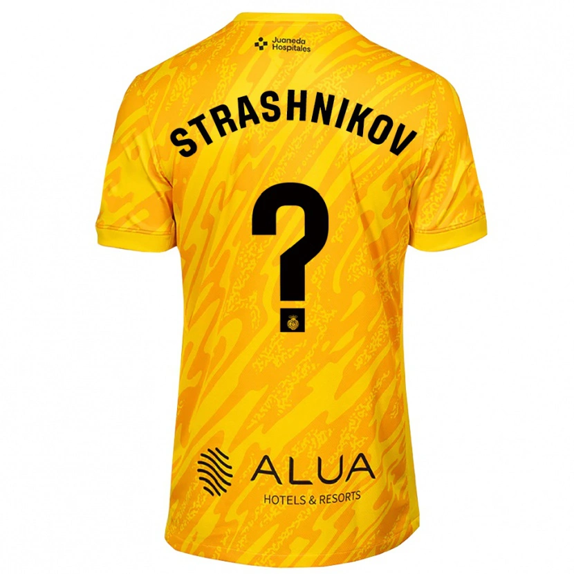 Danxen Herren Nikolay Strashnikov #0 Trikot Orange Schwarz Torwarttrikot 2025/26 Österreich