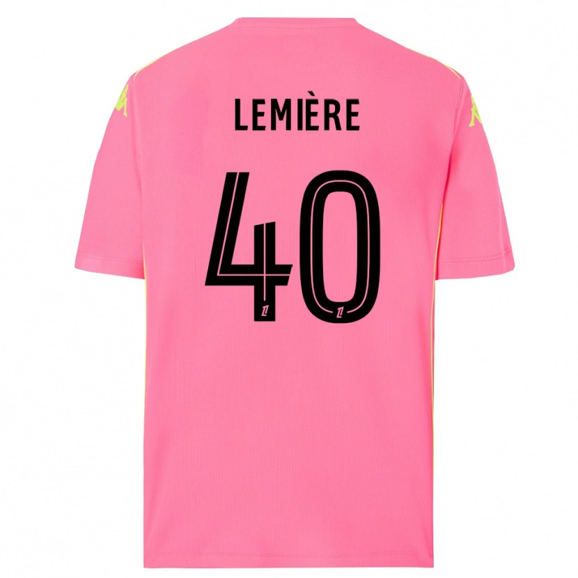 Danxen Herren Pauline Lemière #40 Trikot Knallpink Schwarz Torwarttrikot 2025/26 Österreich