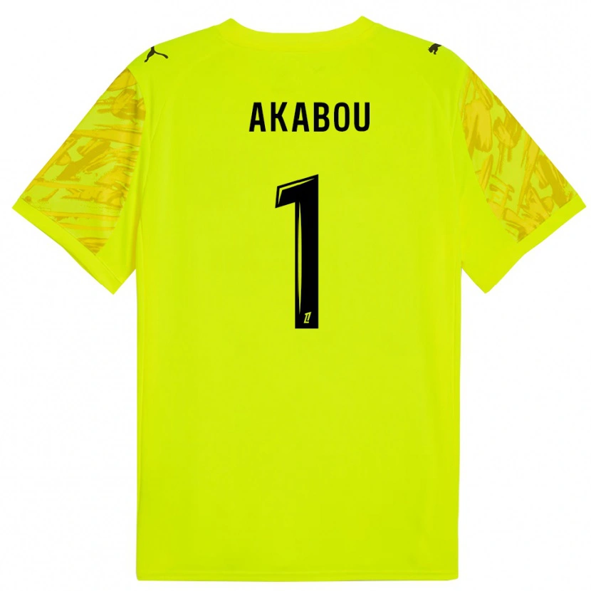 Danxen Herren Ayoub Akabou #1 Trikot Leuchtgrün Gelb Torwarttrikot 2025/26 Österreich