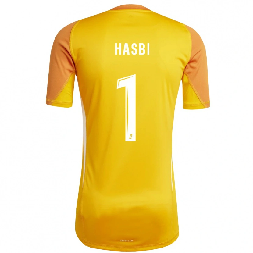 Danxen Herren Walid Hasbi #1 Trikot Orange Weiß Torwarttrikot 2025/26 Österreich