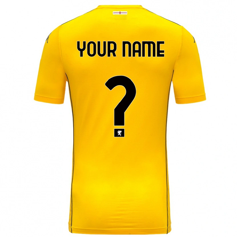 Danxen Herren Genoa CFC Trikot Dunkelgelb Schwarz Torwarttrikot 2025/26 Österreich