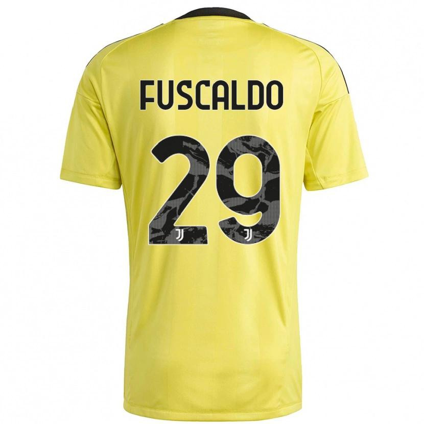 Danxen Herren Matteo Fuscaldo #29 Trikot Gelb Weiß Torwarttrikot 2025/26 Österreich