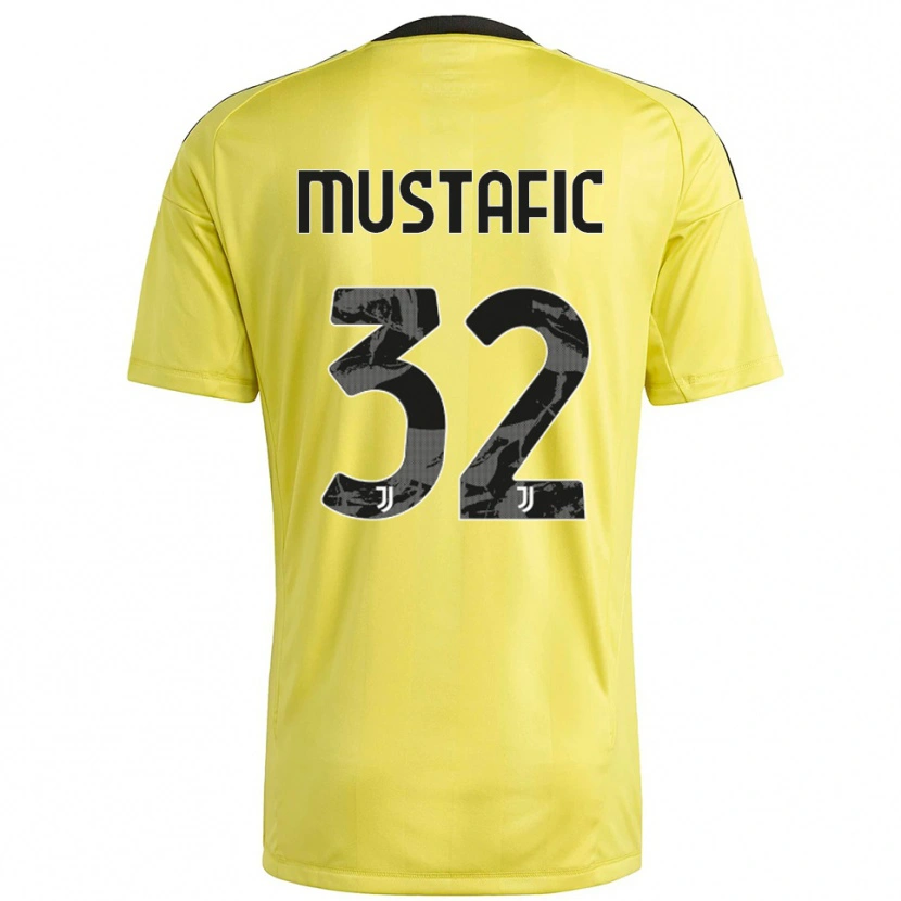 Danxen Herren Emma Mustafic #32 Trikot Gelb Weiß Torwarttrikot 2025/26 Österreich