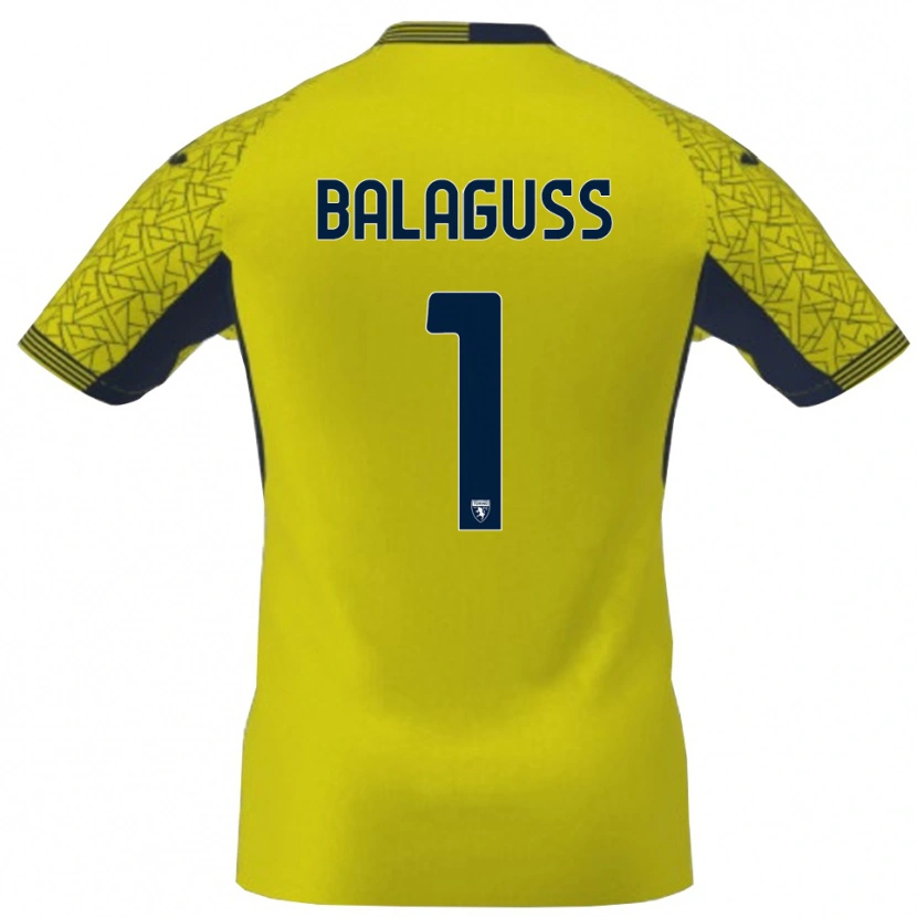 Danxen Herren Nils Balaguss #1 Trikot Gelb Schwarz Torwarttrikot 2025/26 Österreich