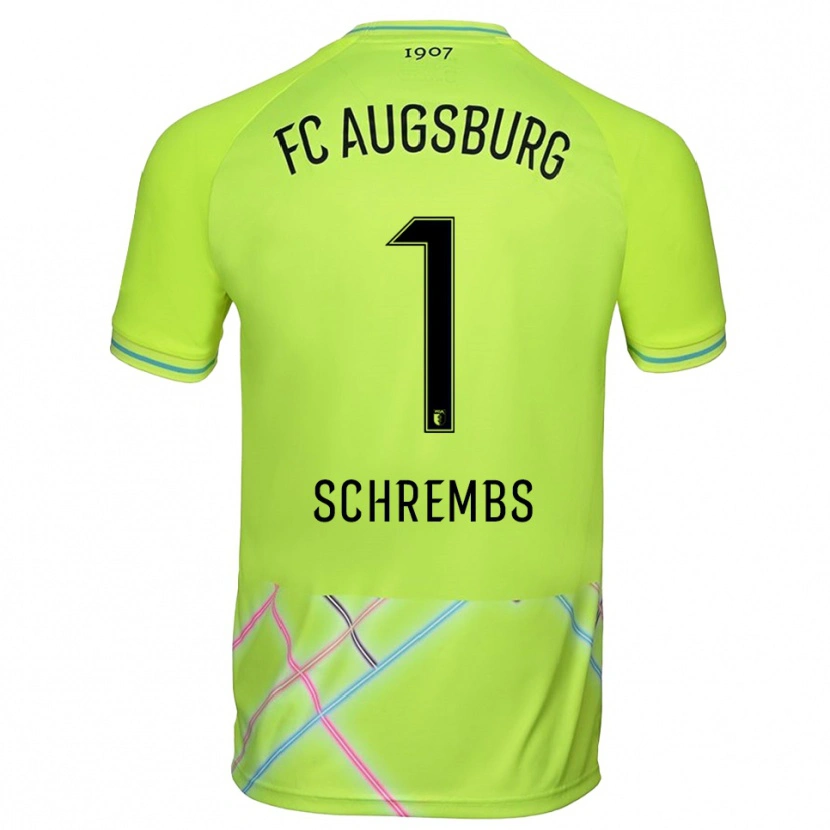 Danxen Herren Luis Schrembs #1 Trikot Grün Gelb Schwarz Torwarttrikot 2025/26 Österreich