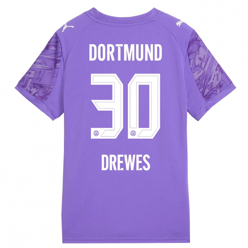 Danxen Herren Patrick Drewes #30 Trikot Flieder Weiß Torwarttrikot 2025/26 Österreich