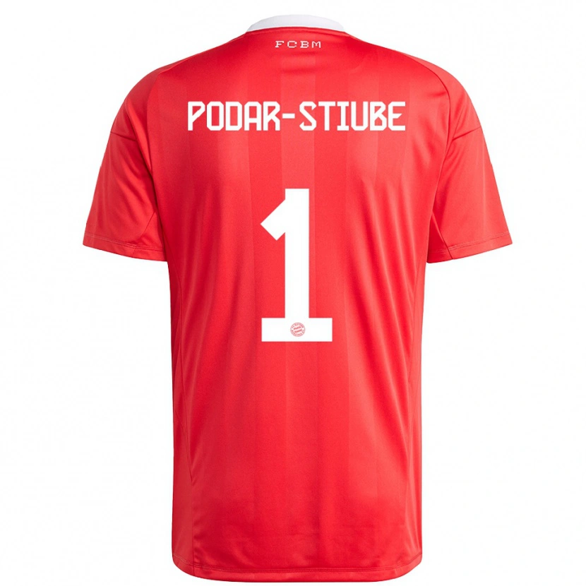 Danxen Herren David Podar-Stiube #1 Trikot Rot Weiß Torwarttrikot 2025/26 Österreich