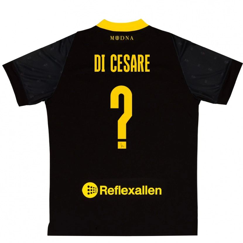 Danxen Herren Gabriele Di Cesare #0 Trikot Schwarz Gelb Torwarttrikot 2025/26 Österreich