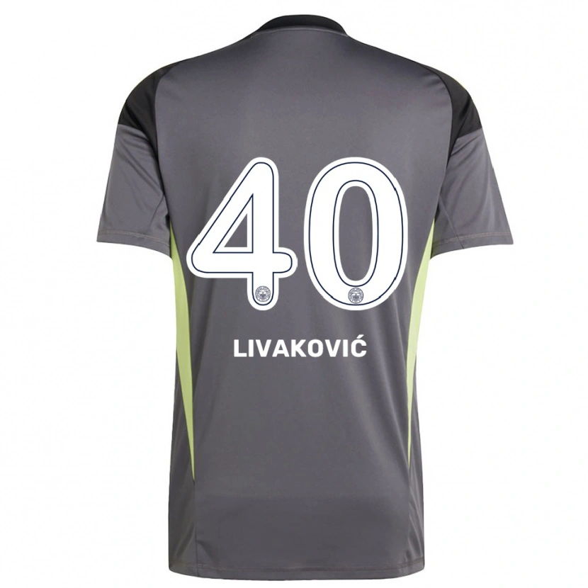 Danxen Herren Dominik Livakovic #40 Trikot Dunkelgrau Schwarz Torwarttrikot 2025/26 Österreich