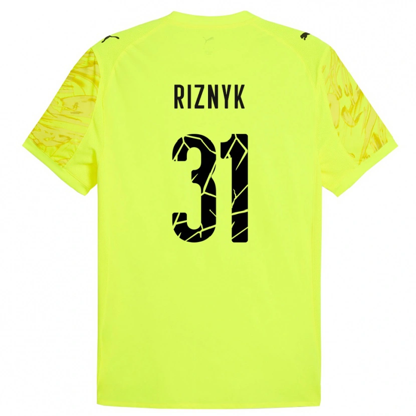Danxen Herren Dmytro Riznyk #31 Trikot Grün Gelb Torwarttrikot 2025/26 Österreich
