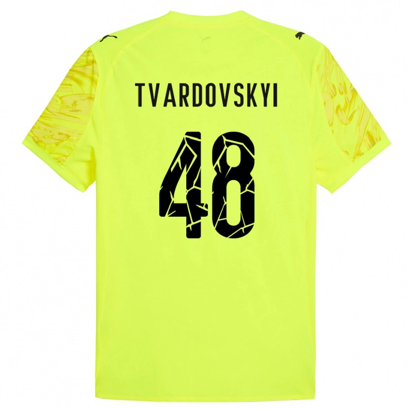 Danxen Herren Denys Tvardovskyi #48 Trikot Grün Gelb Torwarttrikot 2025/26 Österreich
