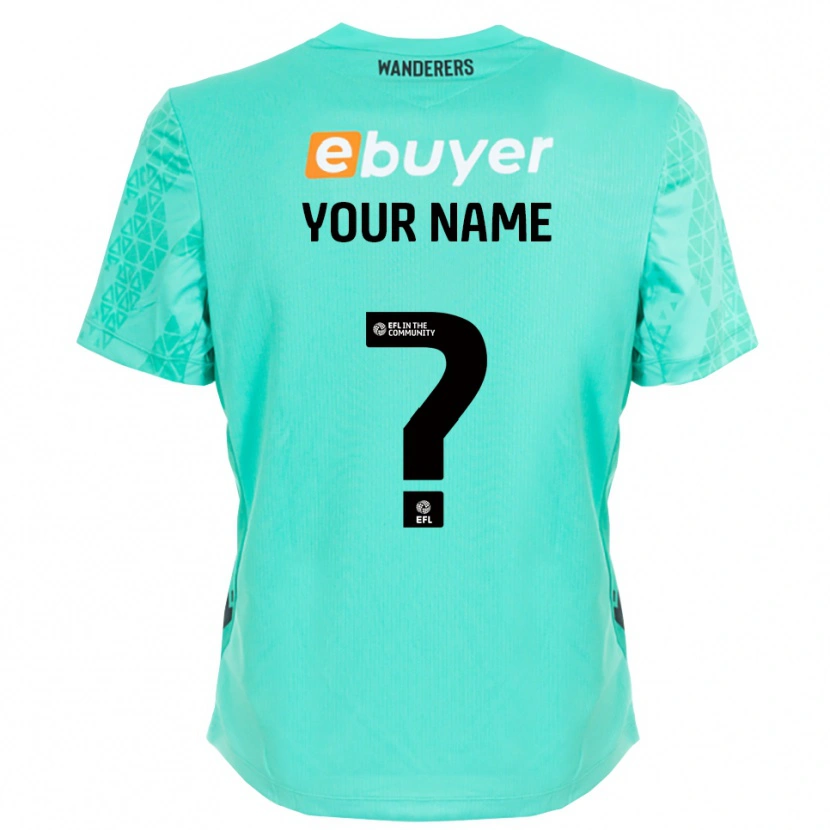 Danxen Damen Bolton Wanderers Trikot Aqua Schwarz Torwarttrikot 2025/26 Österreich