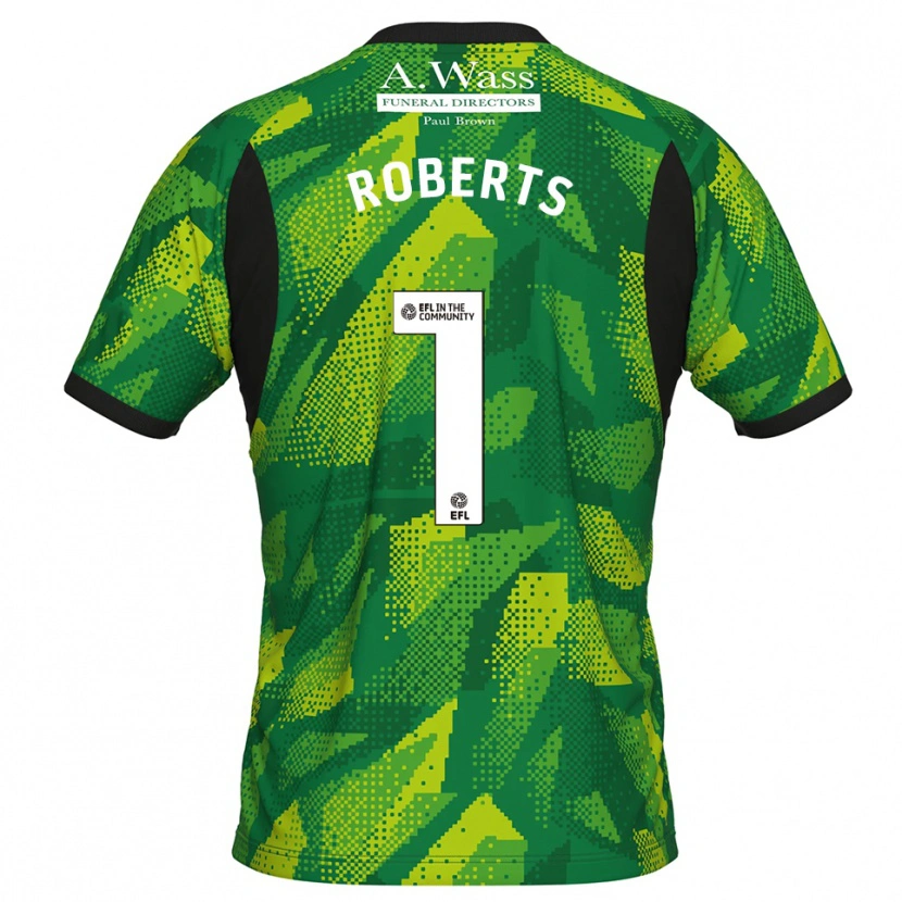 Danxen Damen Liam Roberts #1 Trikot Grün Schwarz Torwarttrikot 2025/26 Österreich