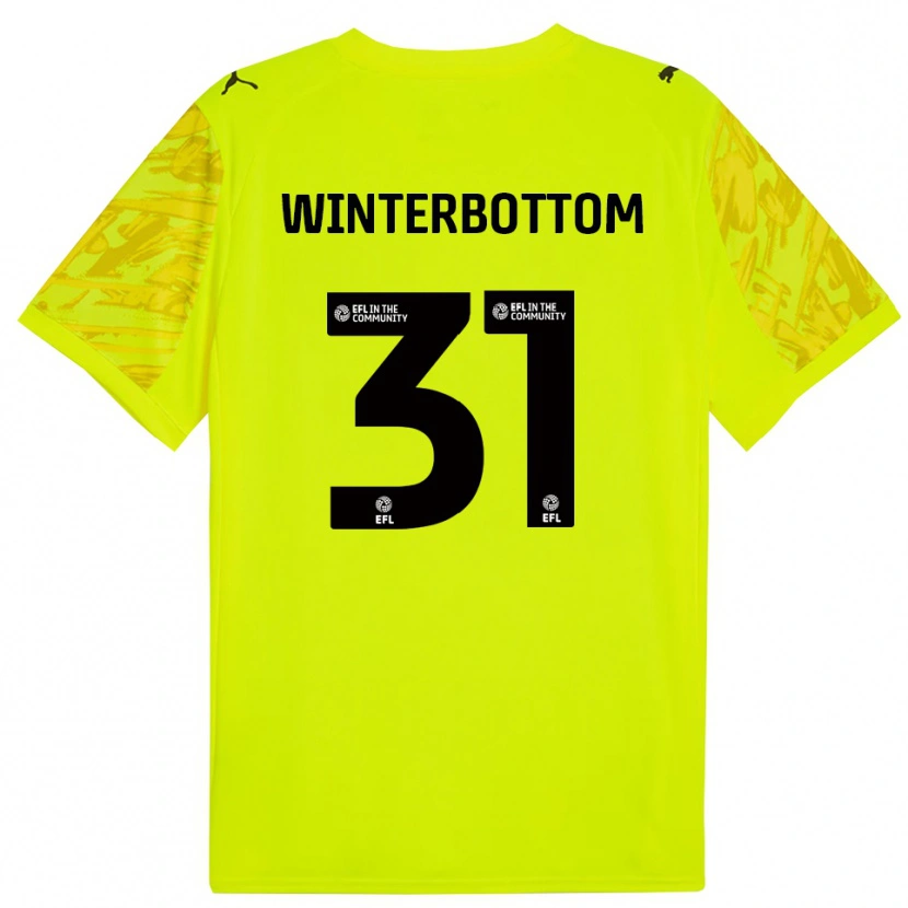 Danxen Damen Ben Winterbottom #31 Trikot Gelb Schwarz Torwarttrikot 2025/26 Österreich