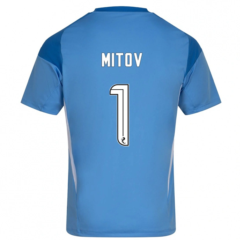 Danxen Damen Dimitar Mitov #1 Trikot Blau Weiß Torwarttrikot 2025/26 Österreich