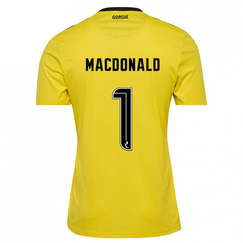 Danxen Damen Jamie MacDonald #1 Trikot Gelb Rot Schwarz Torwarttrikot 2025/26 Österreich