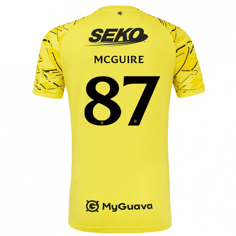 Danxen Damen Rydnn McGuire #87 Trikot Gelb Schwarz Torwarttrikot 2025/26 Österreich