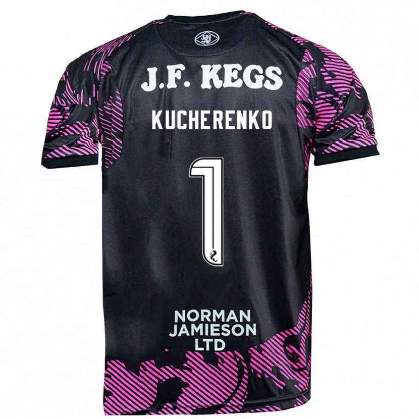 Danxen Damen Yevgeniy Kucherenko #1 Trikot Pink Schwarz Torwarttrikot 2025/26 Österreich
