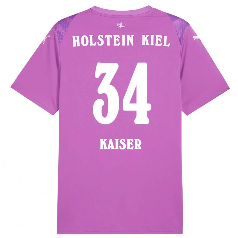 Danxen Damen Konstantin Kaiser #34 Trikot Lila Weiß Torwarttrikot 2025/26 Österreich