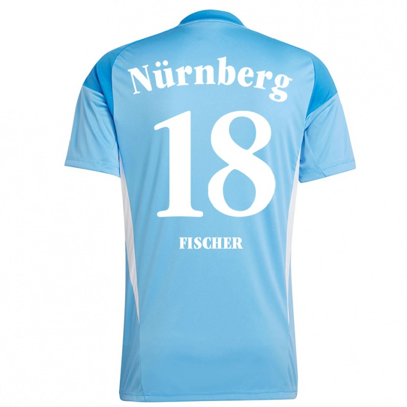 Danxen Damen Jonas Fischer #18 Trikot Hellblau Weiß Torwarttrikot 2025/26 Österreich