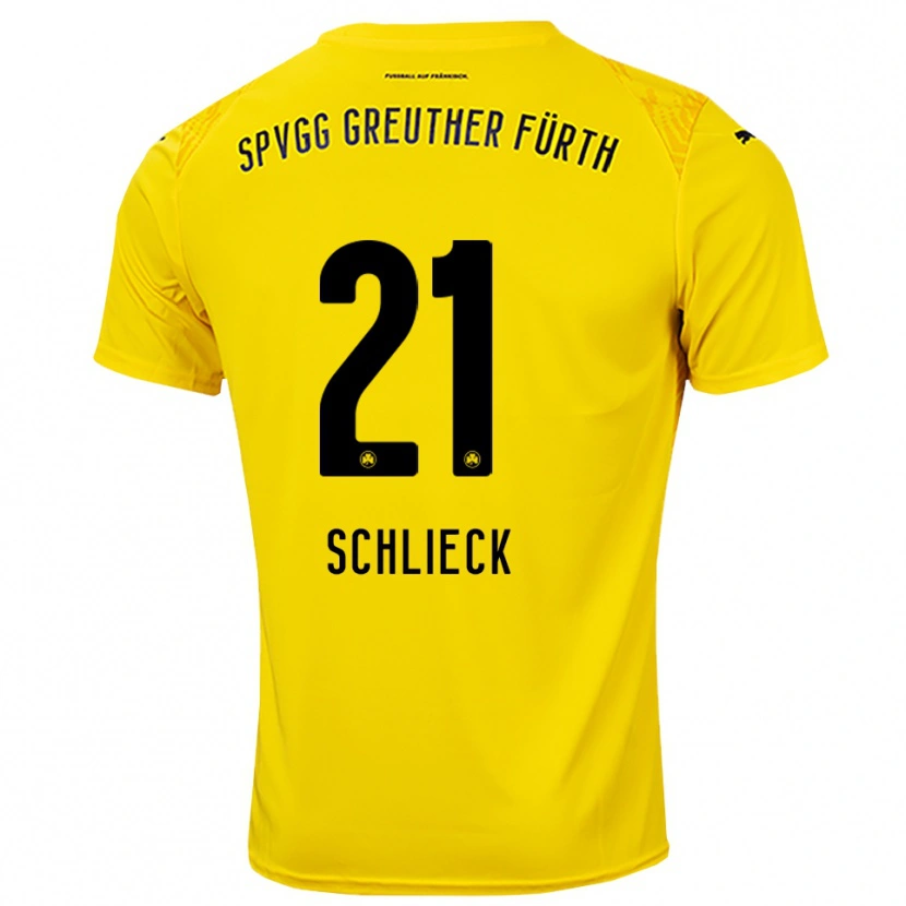 Danxen Damen Timo Schlieck #21 Trikot Gelb Schwarz Torwarttrikot 2025/26 Österreich