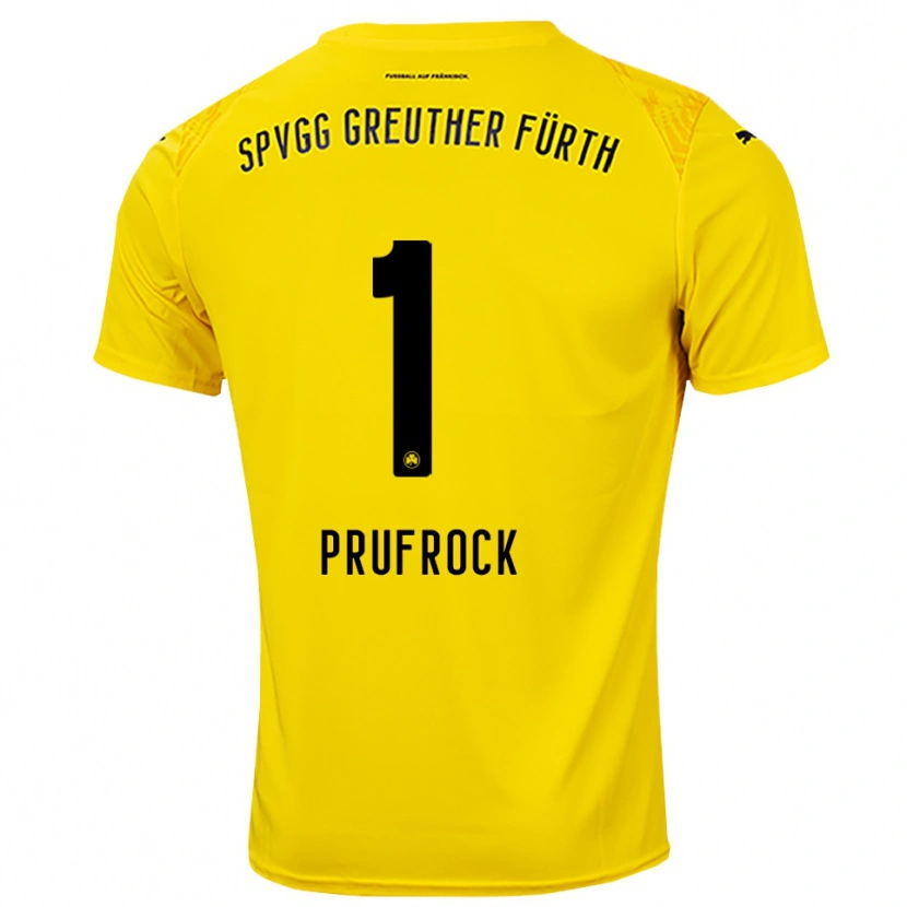 Danxen Damen Silas Prüfrock #1 Trikot Gelb Schwarz Torwarttrikot 2025/26 Österreich