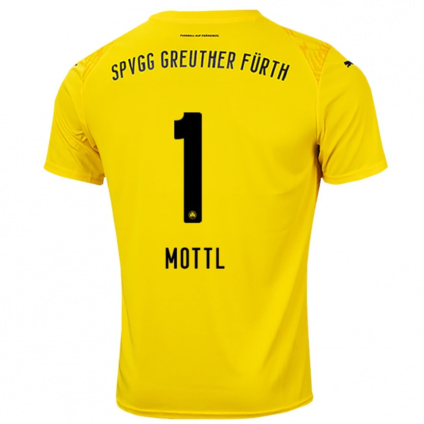 Danxen Damen Jan Mottl #1 Trikot Gelb Schwarz Torwarttrikot 2025/26 Österreich