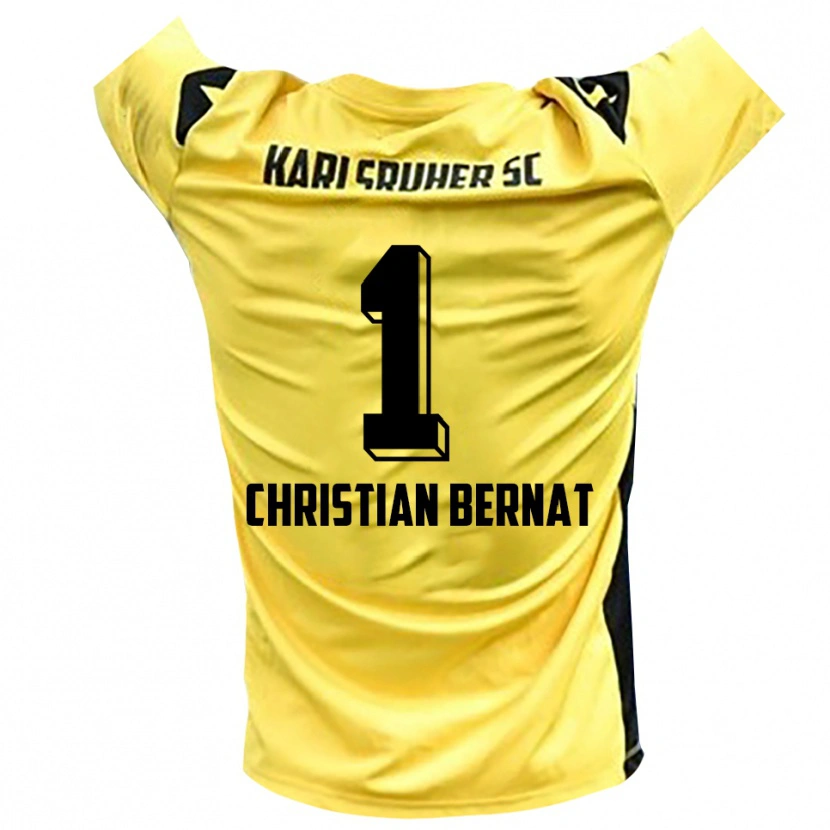 Danxen Damen Hans Christian Bernat #1 Trikot Gelb Schwarz Torwarttrikot 2025/26 Österreich