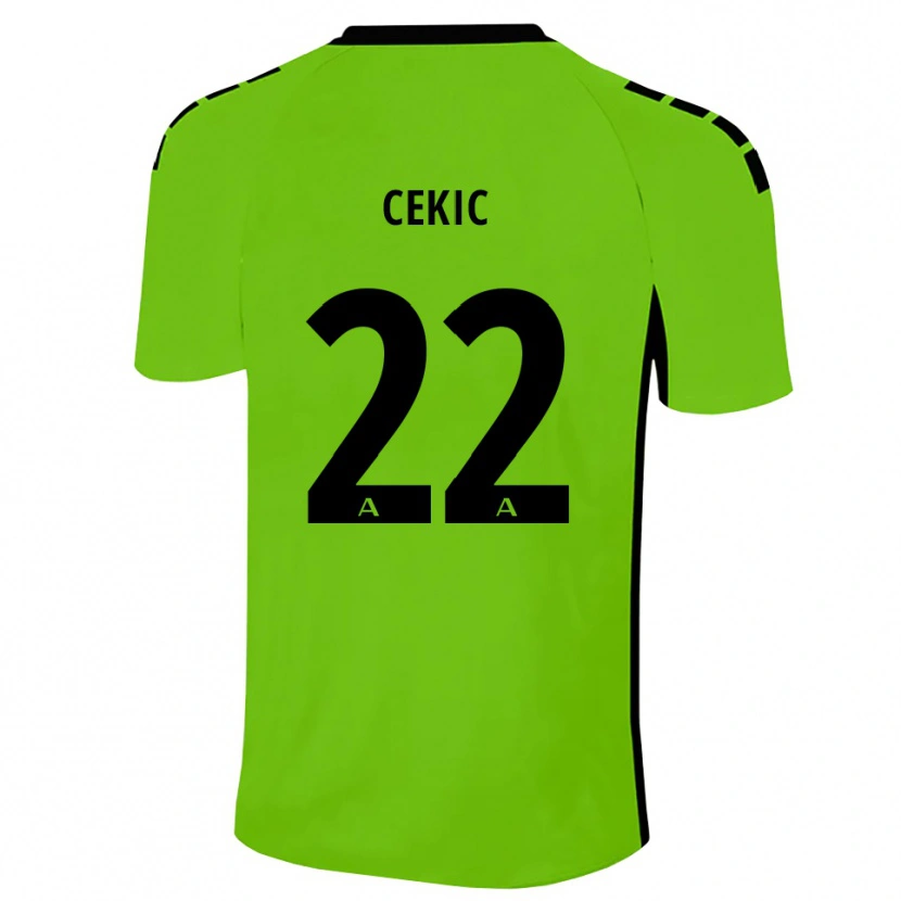 Danxen Damen Adnan Cekic #22 Trikot Grasgrün Schwarz Torwarttrikot 2025/26 Österreich