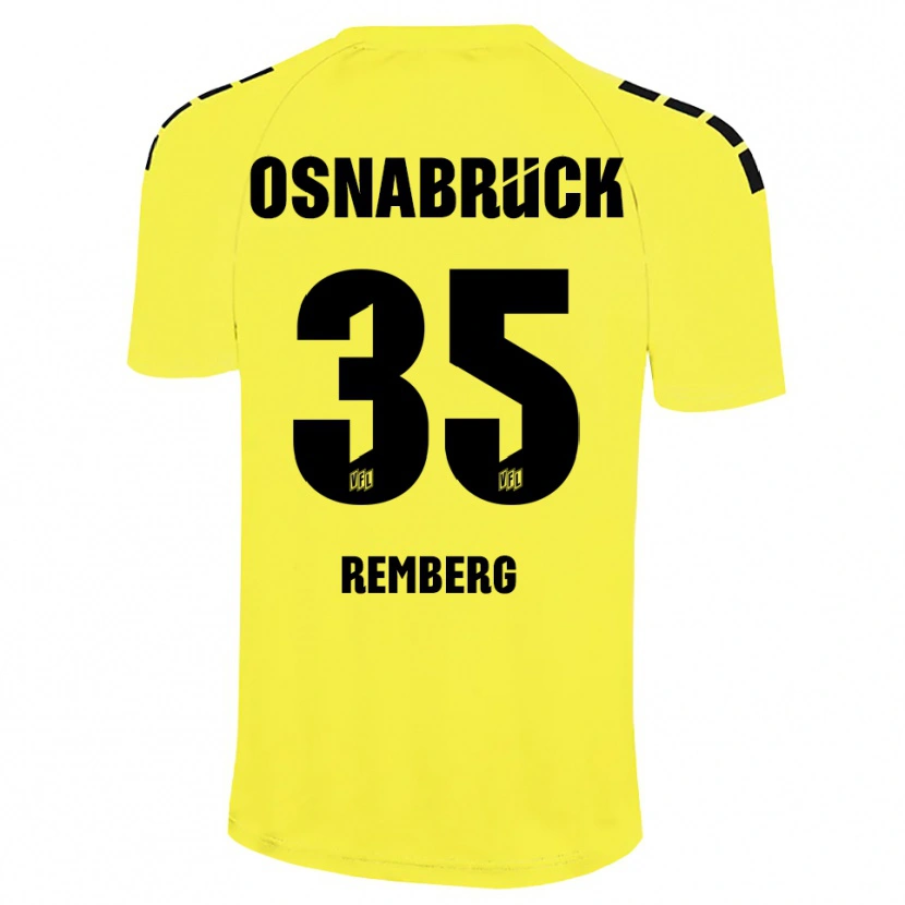 Danxen Damen Mats Remberg #35 Trikot Gelb Schwarz Torwarttrikot 2025/26 Österreich