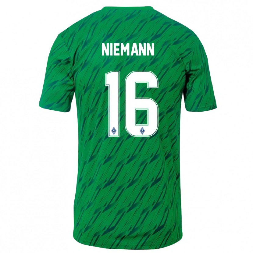Danxen Damen Jan Niemann #16 Trikot Grün Weiß Torwarttrikot 2025/26 Österreich