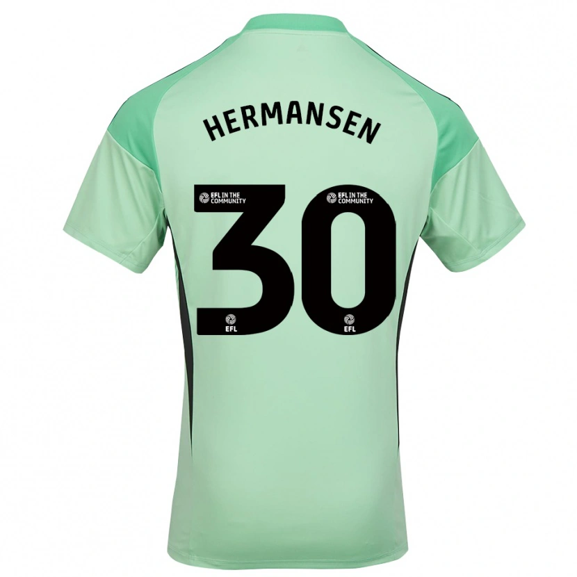 Danxen Damen Mads Hermansen #30 Trikot Hellgrün Schwarz Torwarttrikot 2025/26 Österreich