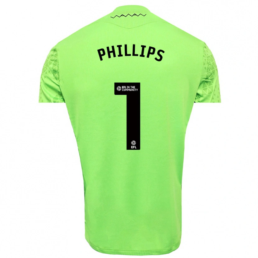 Danxen Damen Jack Phillips #1 Trikot Limettengrün Schwarz Torwarttrikot 2025/26 Österreich