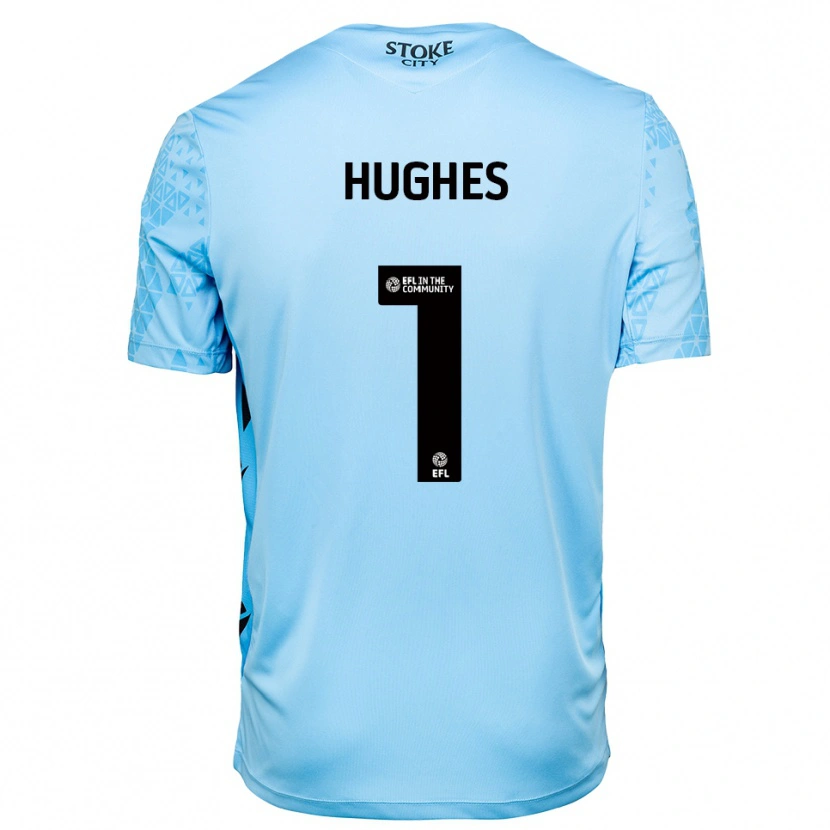 Danxen Damen Jonny Hughes #1 Trikot Himmelblau Schwarz Torwarttrikot 2025/26 Österreich