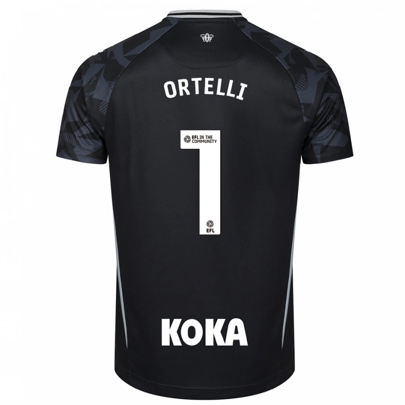 Danxen Damen Gabriel Ortelli #1 Trikot Schwarz Blau Torwarttrikot 2025/26 Österreich