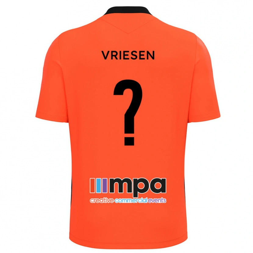 Danxen Damen Fabian Vriesen #0 Trikot Orange Schwarz Torwarttrikot 2025/26 Österreich